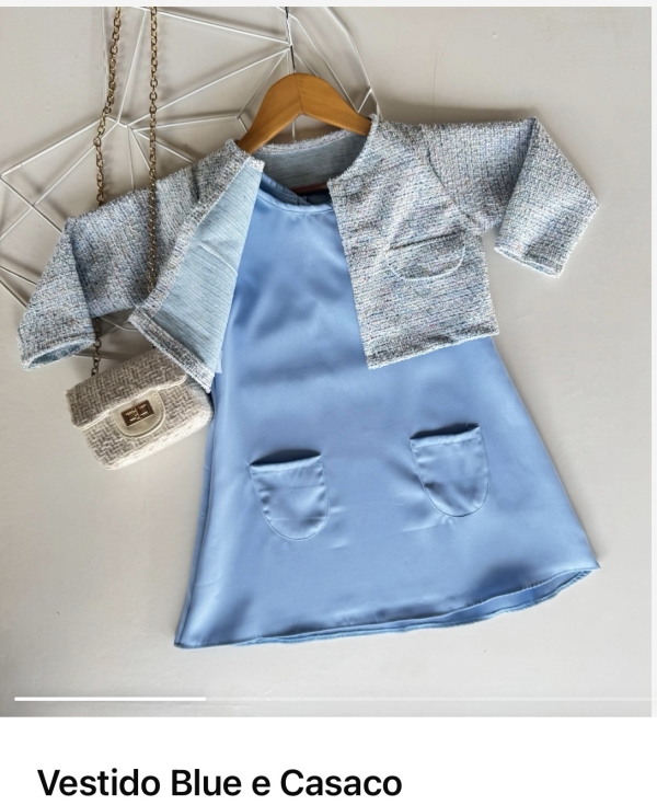 VESTIDO BLUE COM CASACO