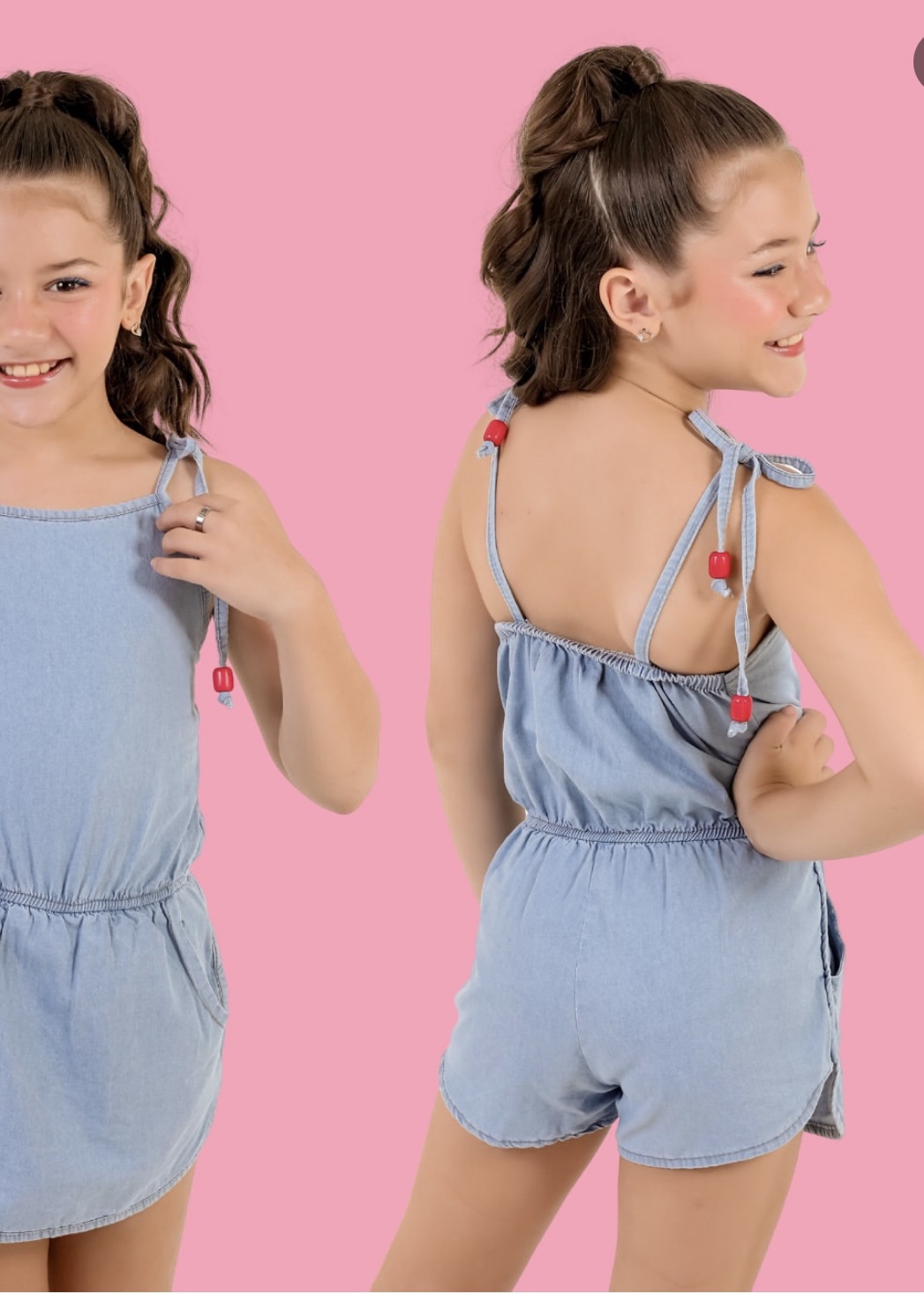 MACAQUINHO SHORT-SAIA JEANS CLARO - Image 3