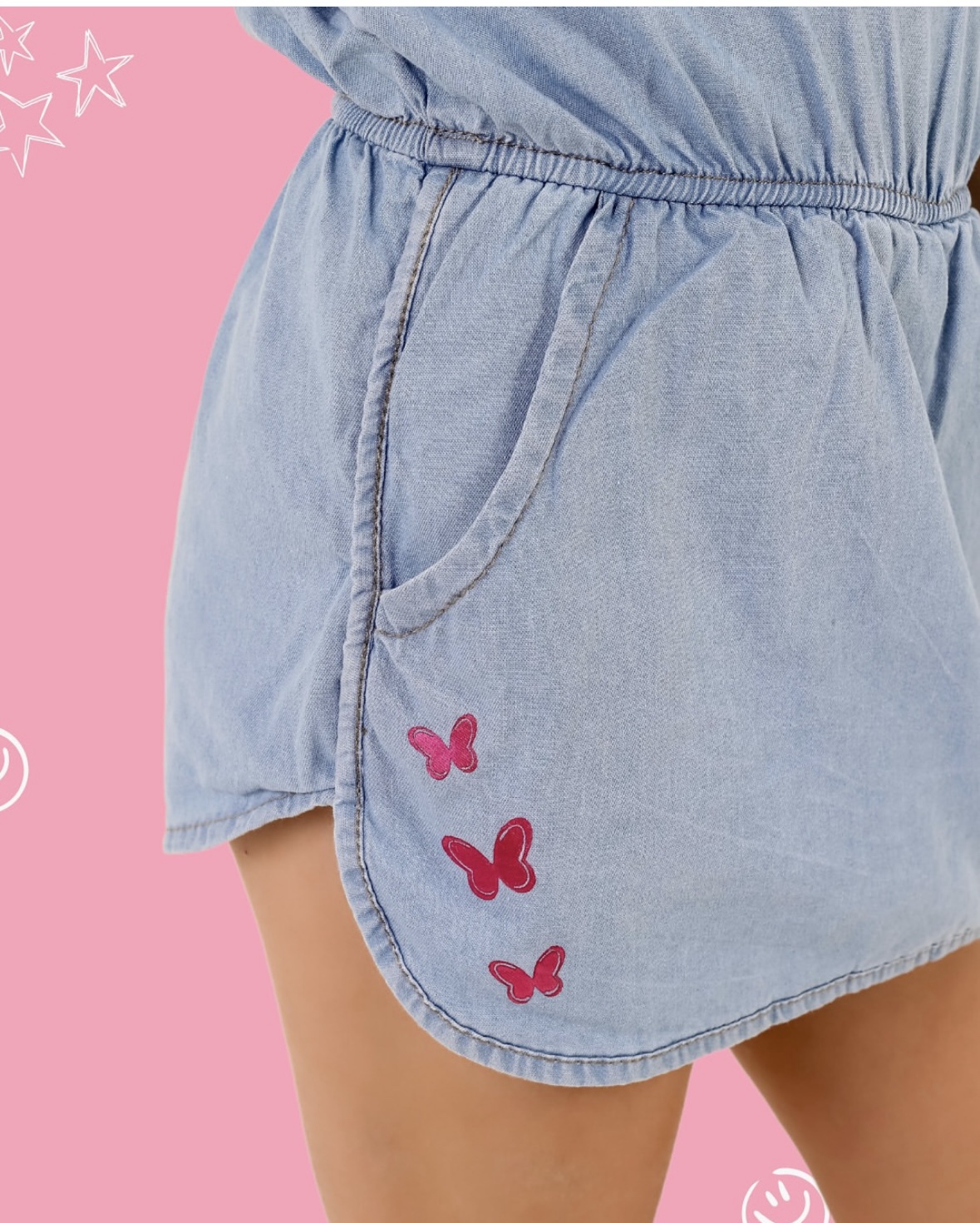 MACAQUINHO SHORT-SAIA JEANS CLARO - Image 2